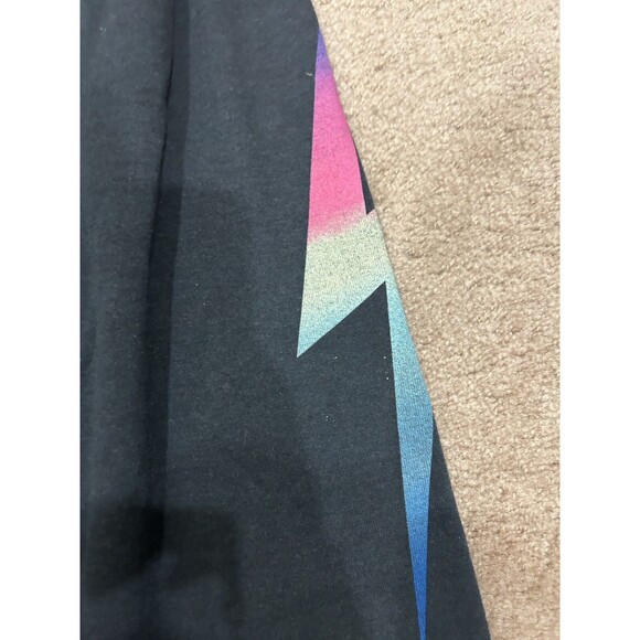 Aviator Nation Charcoal Grey Sweatsuit Set Ninja Hoodie Ombré Bolt Sweatpants - Picture 9 of 11